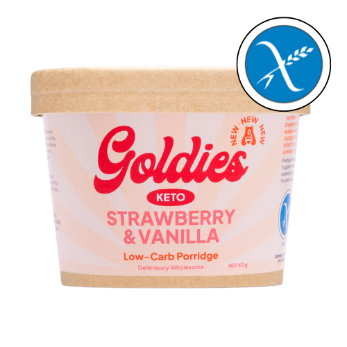 Goldies Strawberry & Vanilla Keto Porridge