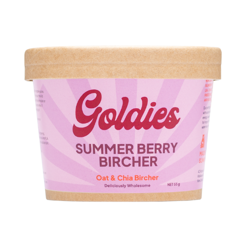 Goldies Summer Berry Oat & Chia Bircher
