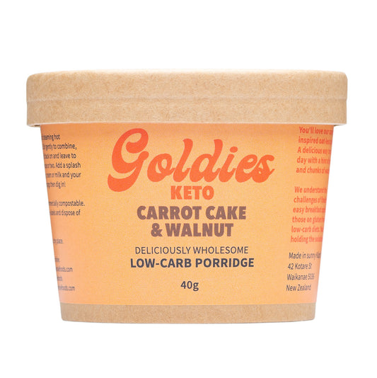 Goldies Keto Carrot Cake & Walnut Porridge
