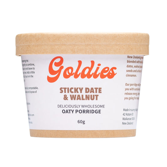 Goldies Sticky Date & Walnut Oaty Porridge