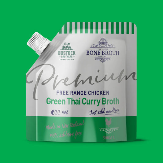 Little Bone Broth Co- Green Thai Curry Broth 500ml